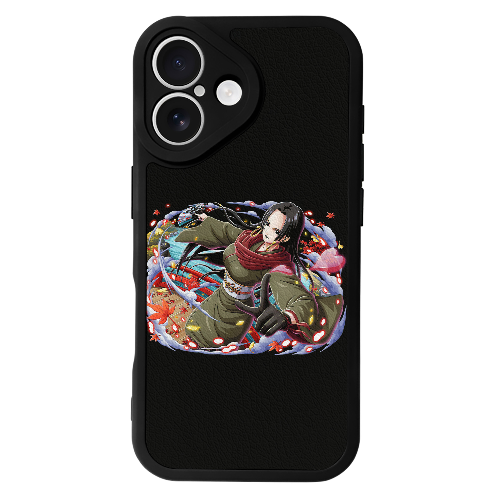 （画像用） ワンピース ボア・ハンコック ONE PIECE Boa·Hancock 【iPhone 16シリーズ対応】シリコンスマホケース（レザー調） 材質：シリコン